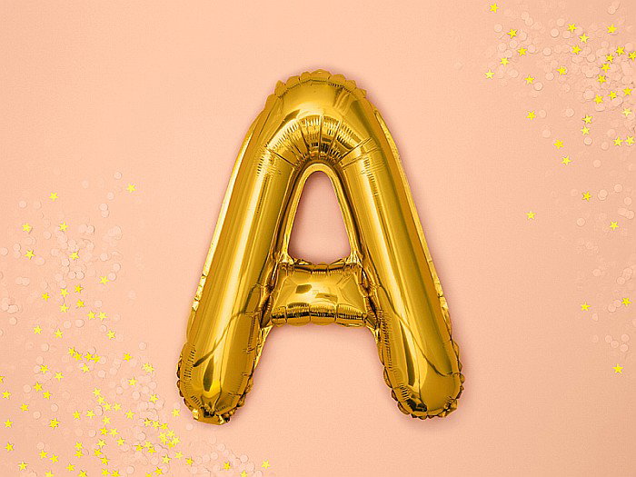 PD BALON FOLIE ALUMINIU Letter "A", 35cm, gold FB2M-A-019 [3]