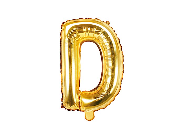 PD BALON FOLIE ALUMINIU Letter "D", 35cm, gold FB2M-D-019 [1]