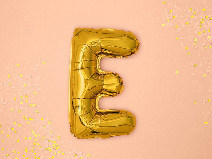 PD BALON FOLIE ALUMINIU Letter "E", 35cm, gold FB2M-E-019 [6]