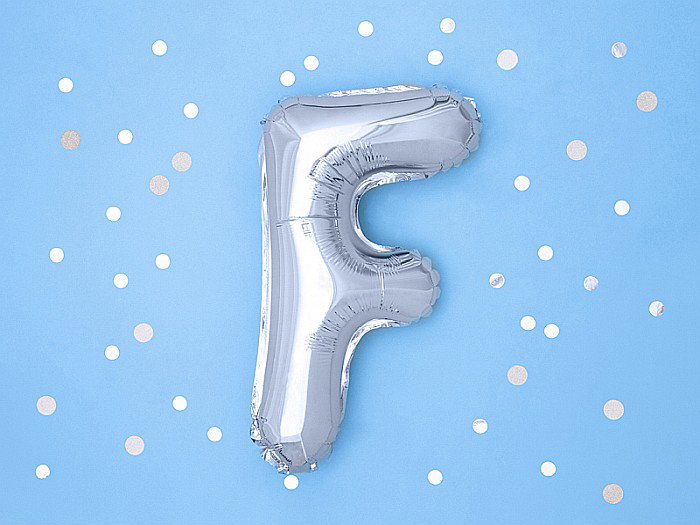 PD BALON FOLIE ALUMINIU Letter "F", 35cm, silver FB2M-F-018 [3]