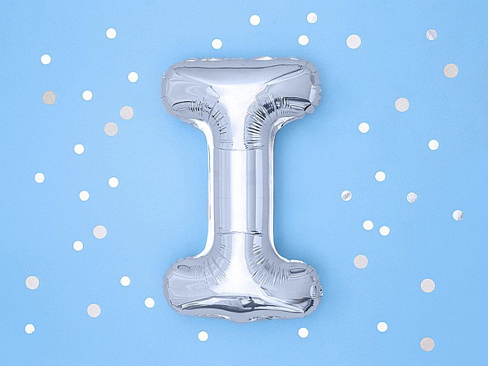 PD BALON FOLIE ALUMINIU Letter "I", 35cm, silver FB2M-I-018 [3]