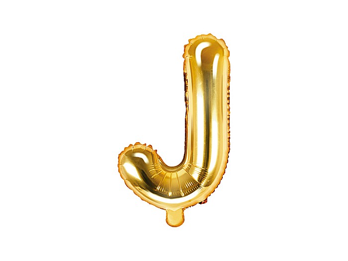 PD BALON FOLIE ALUMINIU Letter "J", 35cm, gold FB2M-J-019 [1]