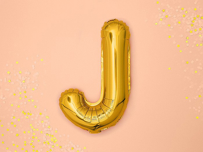 PD BALON FOLIE ALUMINIU Letter "J", 35cm, gold FB2M-J-019 [3]