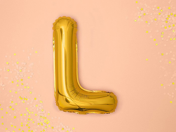 PD BALON FOLIE ALUMINIU Letter "L", 35cm, gold FB2M-L-019 [3]