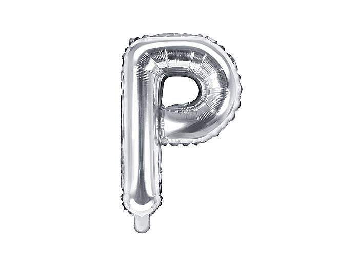 PD BALON FOLIE ALUMINIU Letter "P", 35cm, silver, FB2M-P-018 [1]