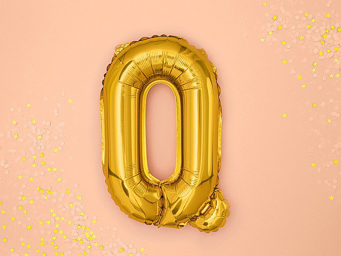 PD BALON FOLIE ALUMINIU Letter "Q", 35cm, gold FB2M-Q-019 [2]