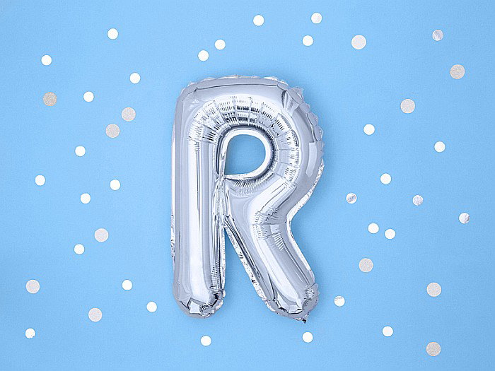 PD BALON FOLIE ALUMINIU Letter "R", 35cm, silver FB2M-R-018 [3]