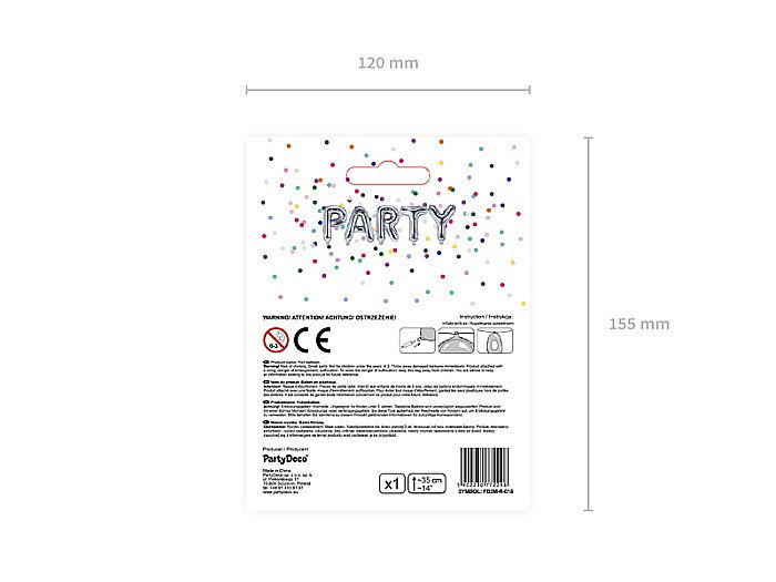 PD BALON FOLIE ALUMINIU Letter "R", 35cm, silver FB2M-R-018 [5]