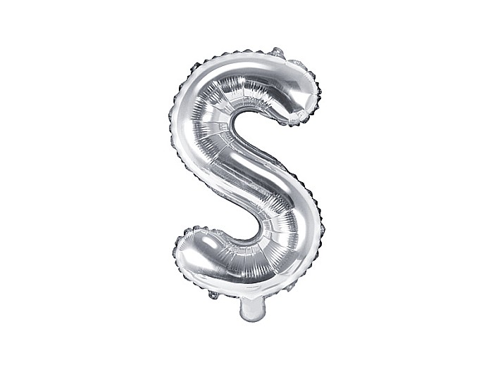 PD BALON FOLIE ALUMINIU Letter "S", 35cm, silver FB2M-S-018 [1]