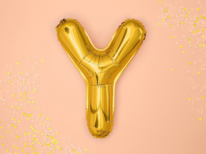 PD BALON FOLIE ALUMINIU Letter "Y", 35cm, gold FB2M-Y-019 [2]