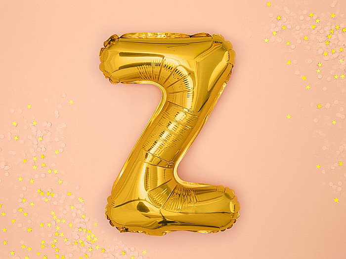 PD BALON FOLIE ALUMINIU Letter "Z", 35cm, gold FB2M-Z-019 [2]