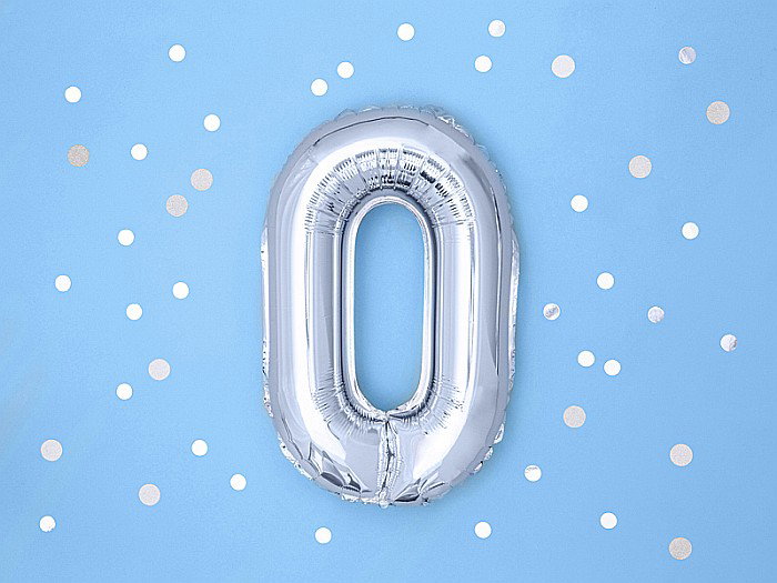 PD BALON FOLIE ALUMINIU Number "0", 35cm, silver FB10M-0-018 [3]