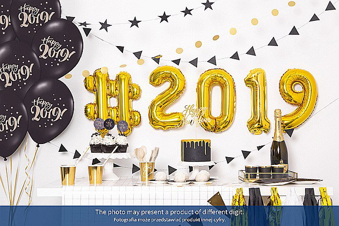 PD BALON FOLIE ALUMINIU Number "8", 35cm, gold FB10M-8-019 [2]