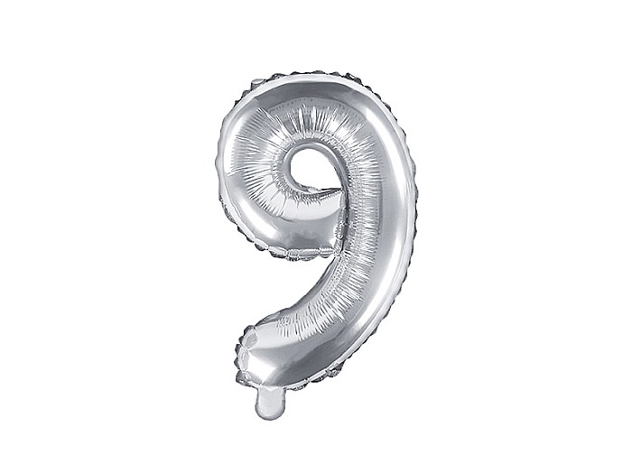 PD BALON FOLIE ALUMINIU Number "9", 35cm, silver FB10M-9-018 [1]