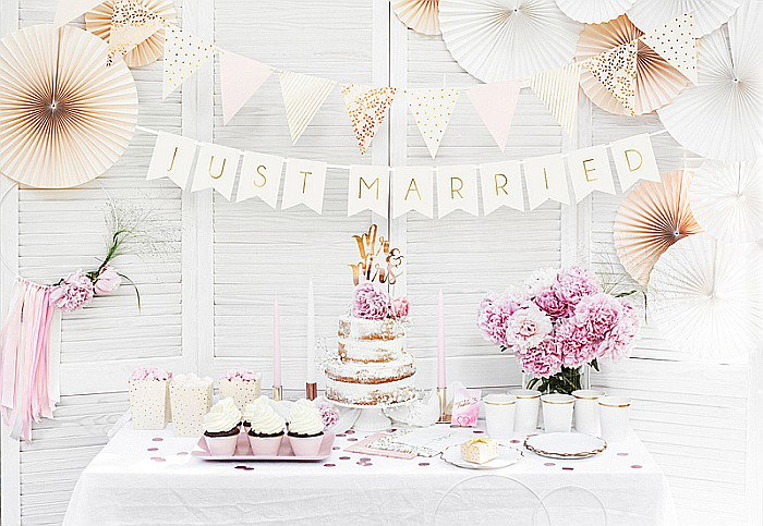 BANNER Just Married, 15 x 155cm white GRL68-008 [3]