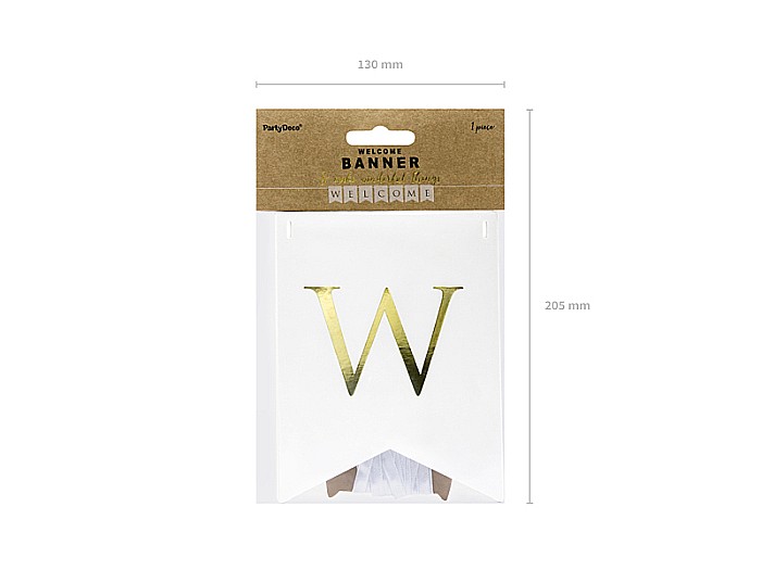 PD BANNER Welcome, white, 15 x 95 cm GRL70-008 [4]