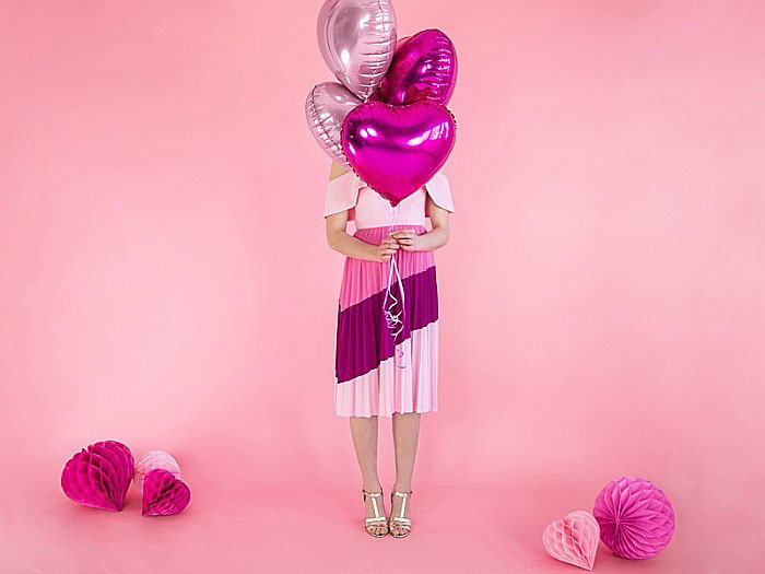 PD BALON FOLIE ALUMINIU Heart, 45cm, light pink FB9M-081J [4]