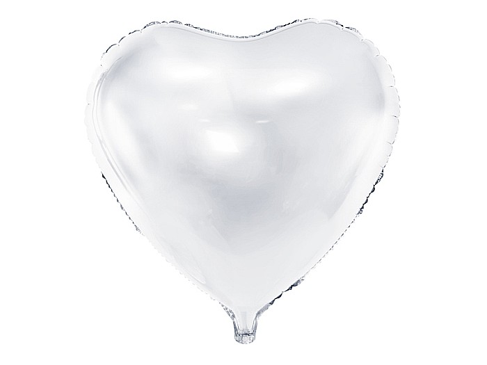 PD BALON FOLIE ALUMINIU Heart, 45cm, alb FB9M-008 [1]