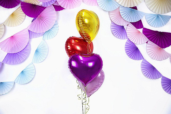 PD BALON FOLIE ALUMINIU Heart, 45cm, red FB9M-007 [2]