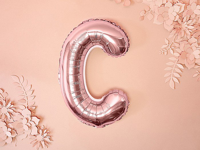 PD BALON FOLIE ALUMINIU Letter "C", 35cm, rose gold FB2M-C-019R [2]