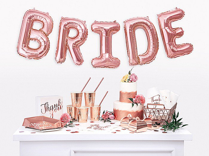 PD BALON FOLIE ALUMINIU Letter "D", 35cm, rose gold FB2M-D-019R [4]