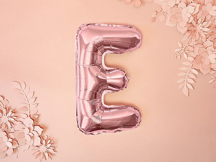 PD BALON FOLIE ALUMINIU Letter "E", 35cm, rose gold FB2M-E-019R [4]