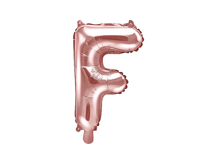 PD BALON FOLIE ALUMINIU Letter "F", 35cm, rose gold FB2M-F-019R [1]
