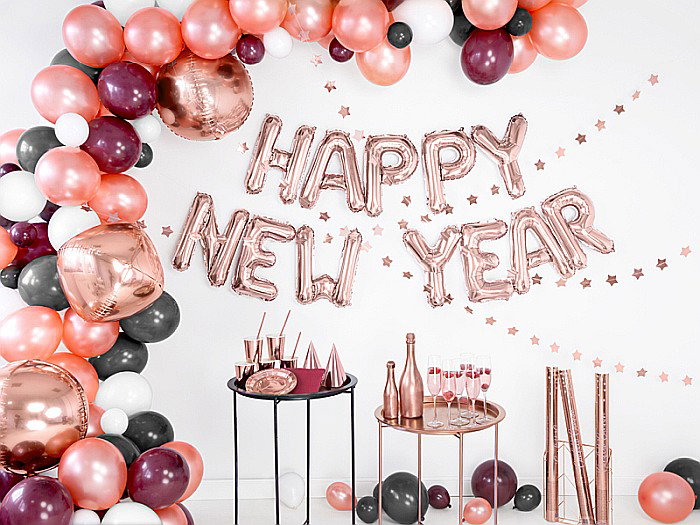 PD BALON FOLIE ALUMINIU Letter "H", 35cm, rose gold FB2M-H-019R [5]