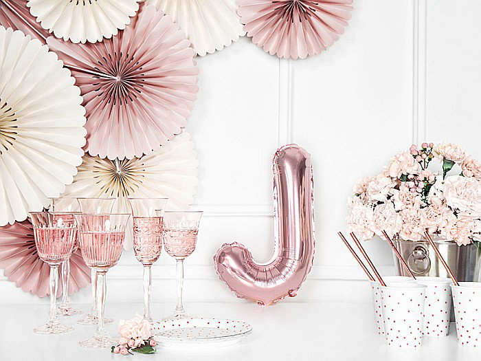 PD BALON FOLIE ALUMINIU Letter "J", 35cm, rose gold FB2M-J-019R [3]