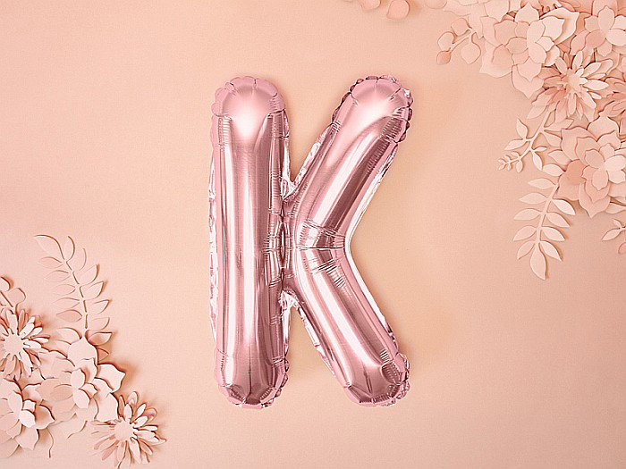 PD BALON FOLIE ALUMINIU Letter "K", 35cm, rose gold FB2M-K-019R [2]