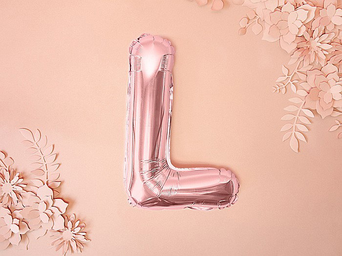 PD BALON FOLIE ALUMINIU Letter "L", 35cm, rose gold FB2M-L-019R [3]