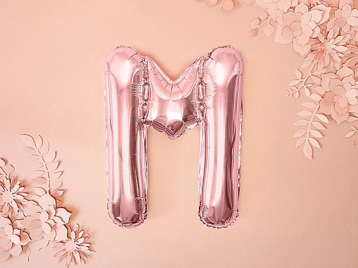 PD BALON FOLIE ALUMINIU Letter "M", 35cm, rose gold FB2M-M-019R [5]