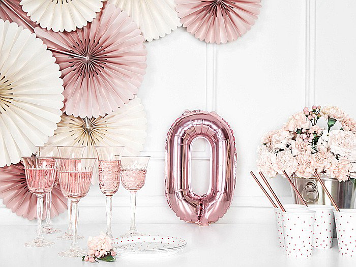 PD BALON FOLIE ALUMINIU Letter "O", 35cm, rose gold FB2M-O-019R [5]