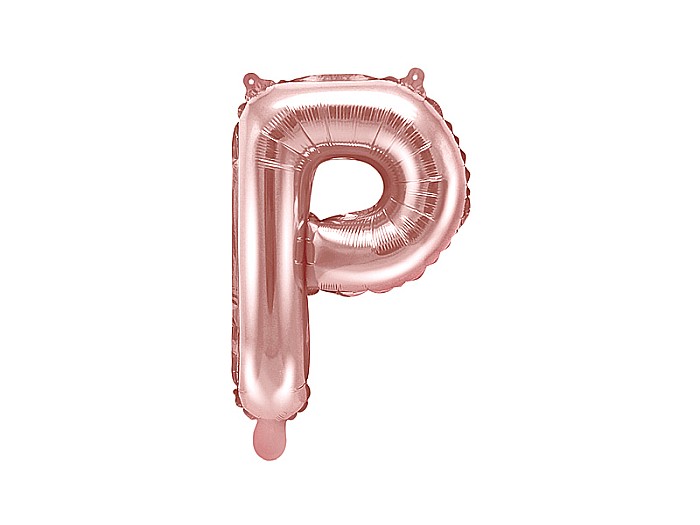 PD BALON FOLIE ALUMINIU Letter "P", 35cm, rose gold FB2M-P-019R [1]