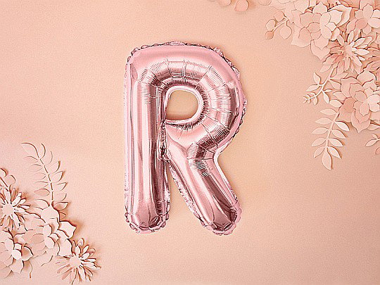 PD BALON FOLIE ALUMINIU Letter "R", 35cm, rose gold FB2M-R-019R [4]