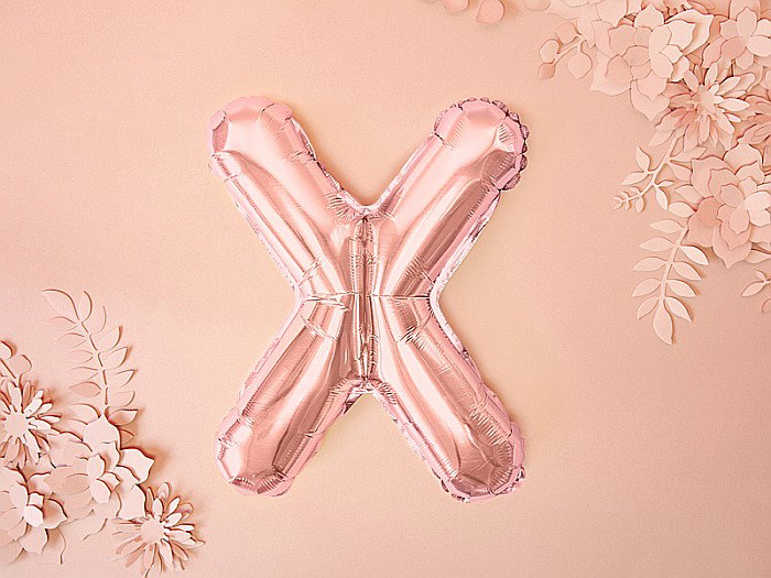 PD BALON FOLIE ALUMINIU Letter "X", 35cm, rose gold FB2M-X-019R [1]