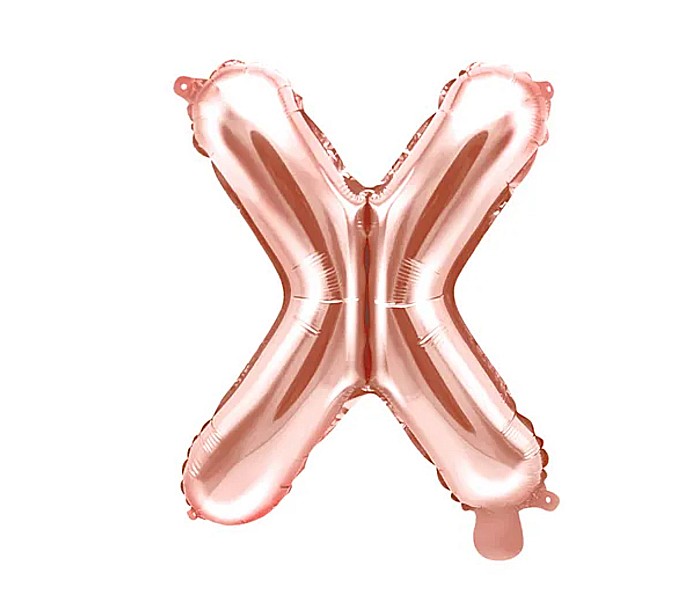 PD BALON FOLIE ALUMINIU Letter "X", 35cm, rose gold FB2M-X-019R [3]
