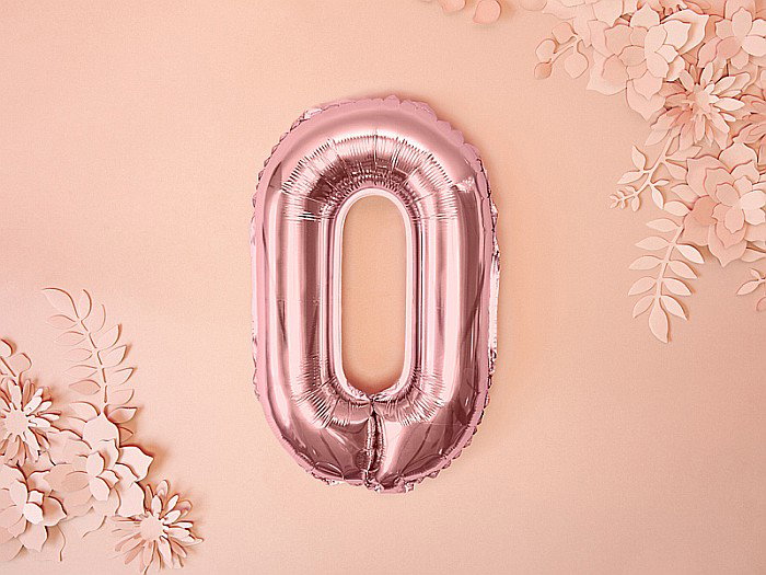 PD BALON FOLIE ALUMINIU Number "0", 35cm, rose gold FB10M-0-019R [5]