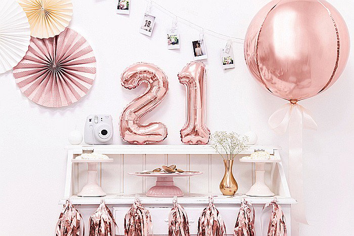 PD BALON FOLIE ALUMINIU Number "1", 35cm, rose gold FB10M-1-019R [2]