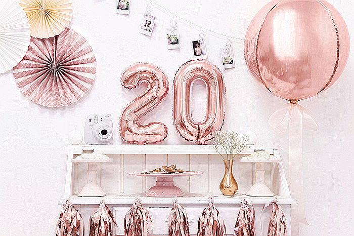 PD BALON FOLIE ALUMINIU Number "2", 35cm, rose gold FB10M-2-019R [3]