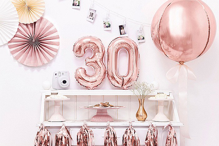 PD BALON FOLIE ALUMINIU Number "3", 35cm, rose gold FB10M-3-019R [2]