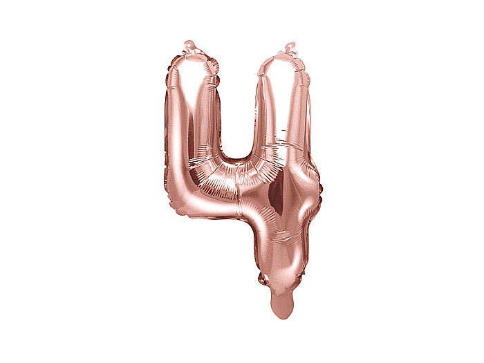 PD BALON FOLIE ALUMINIU Number "4", 35cm, rose gold FB10M-4-019R [1]