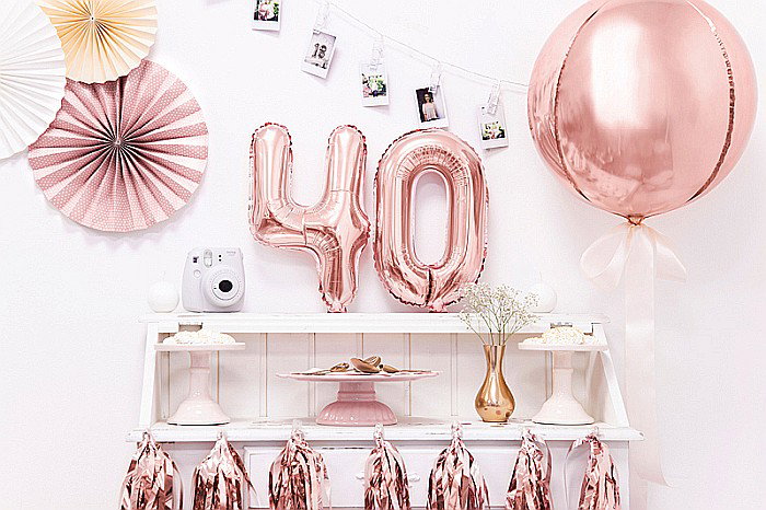 PD BALON FOLIE ALUMINIU Number "4", 35cm, rose gold FB10M-4-019R [2]