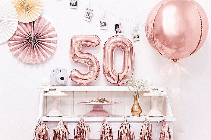 PD BALON FOLIE ALUMINIU Number "5", 35cm, rose gold FB10M-5-019R [2]