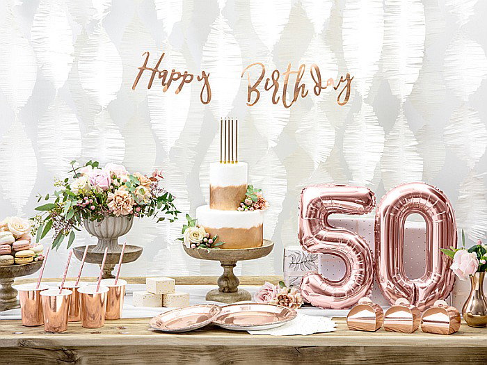 PD BALON FOLIE ALUMINIU Number "5", 35cm, rose gold FB10M-5-019R [3]