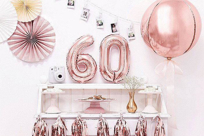 PD BALON FOLIE ALUMINIU Number "6", 35cm, rose gold FB10M-6-019R [3]