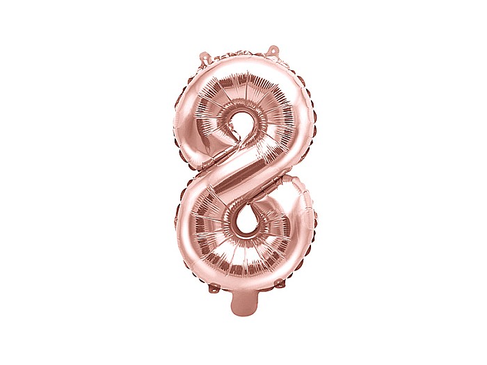 PD BALON FOLIE ALUMINIU Number "8", 35cm, rose gold FB10M-8-019R [1]