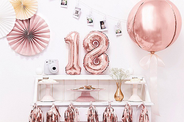 PD BALON FOLIE ALUMINIU Number "8", 35cm, rose gold FB10M-8-019R [2]