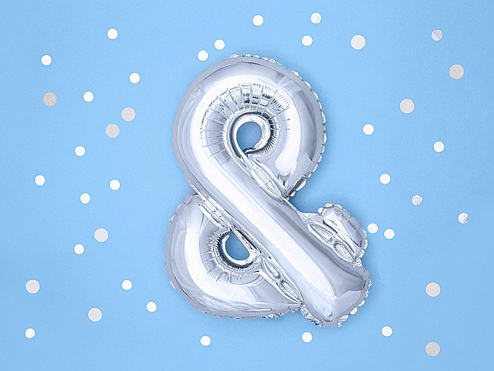 PD BALON FOLIE ALUMINIU &, 35cm, silver FB11M-018 [2]