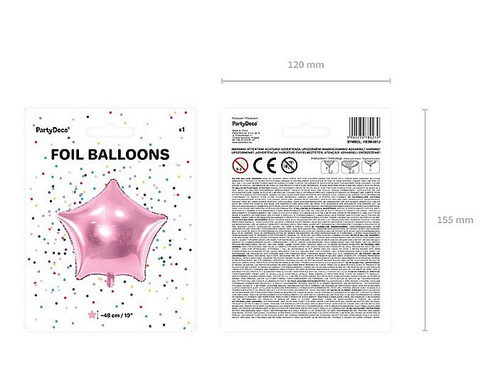 PD BALON FOLIE ALUMINIU Star, 48cm, light pink FB3M-081J [4]